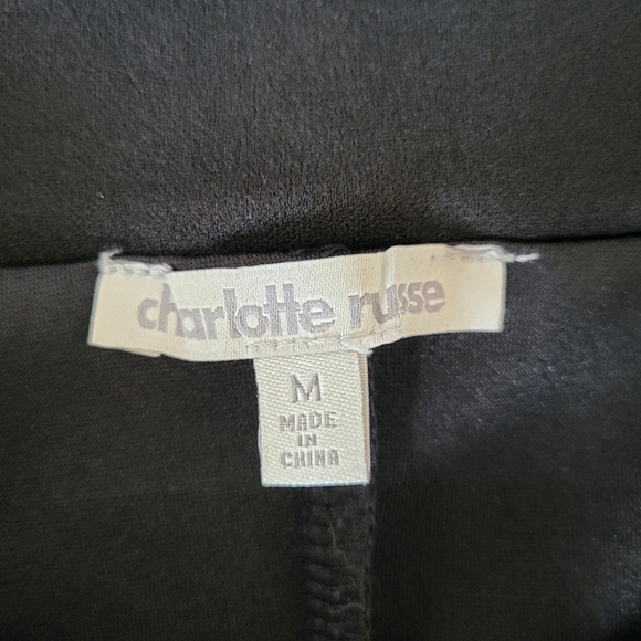 Charlotte Russe Elegant Black Asymmetrical Dress, Size Medium - Picture 3 of 4